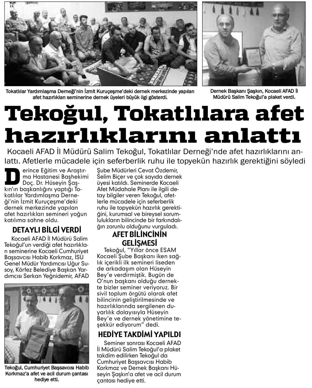 Basında Afad Kocaeli