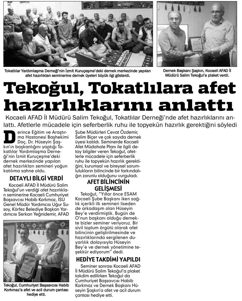Basında Afad Kocaeli