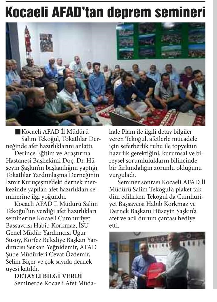 Basında Afad Kocaeli